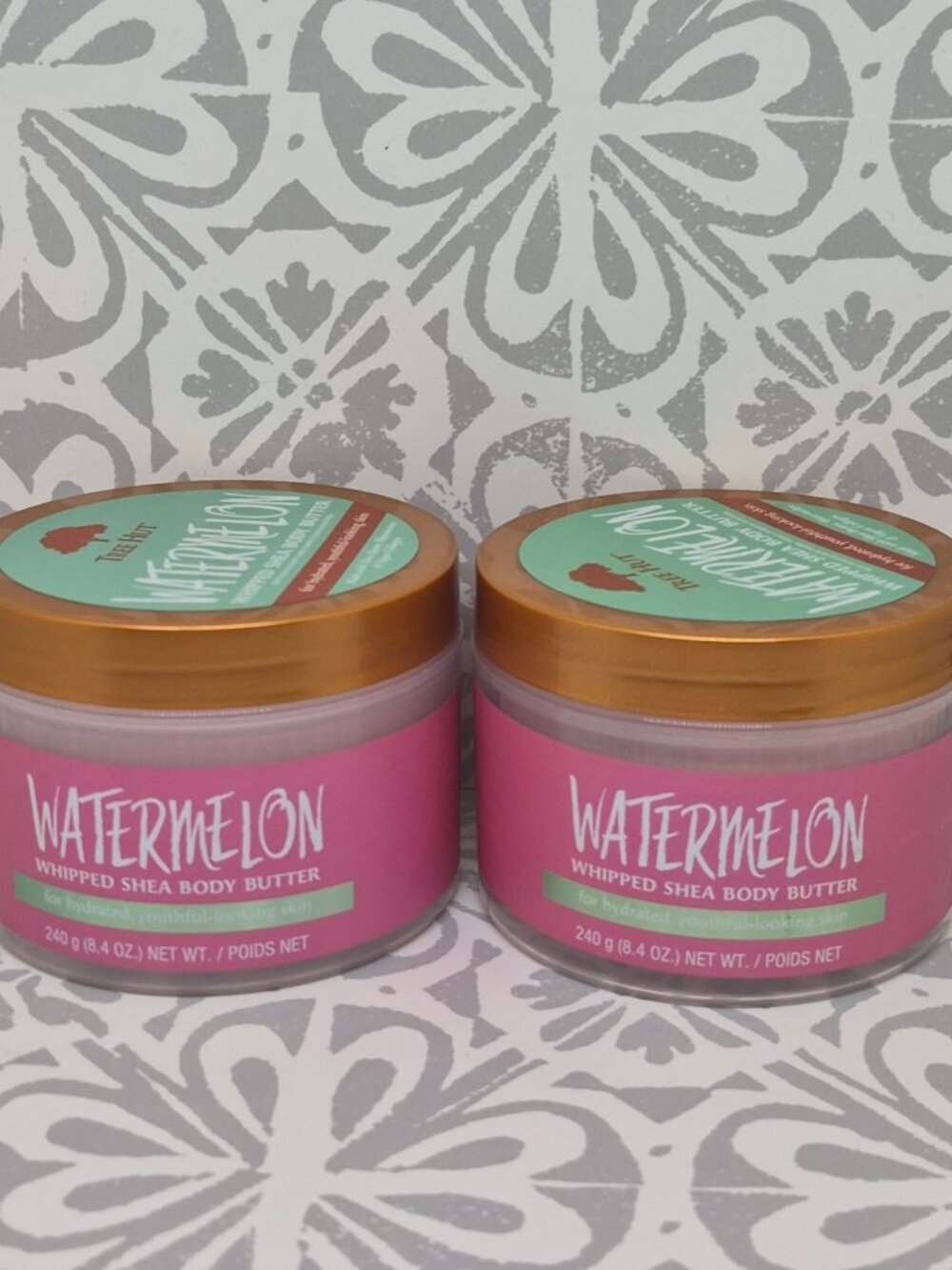 2 Pack Tree Hut Watermelon Whipped Shea Body Butter, 8.4 oz Hydration